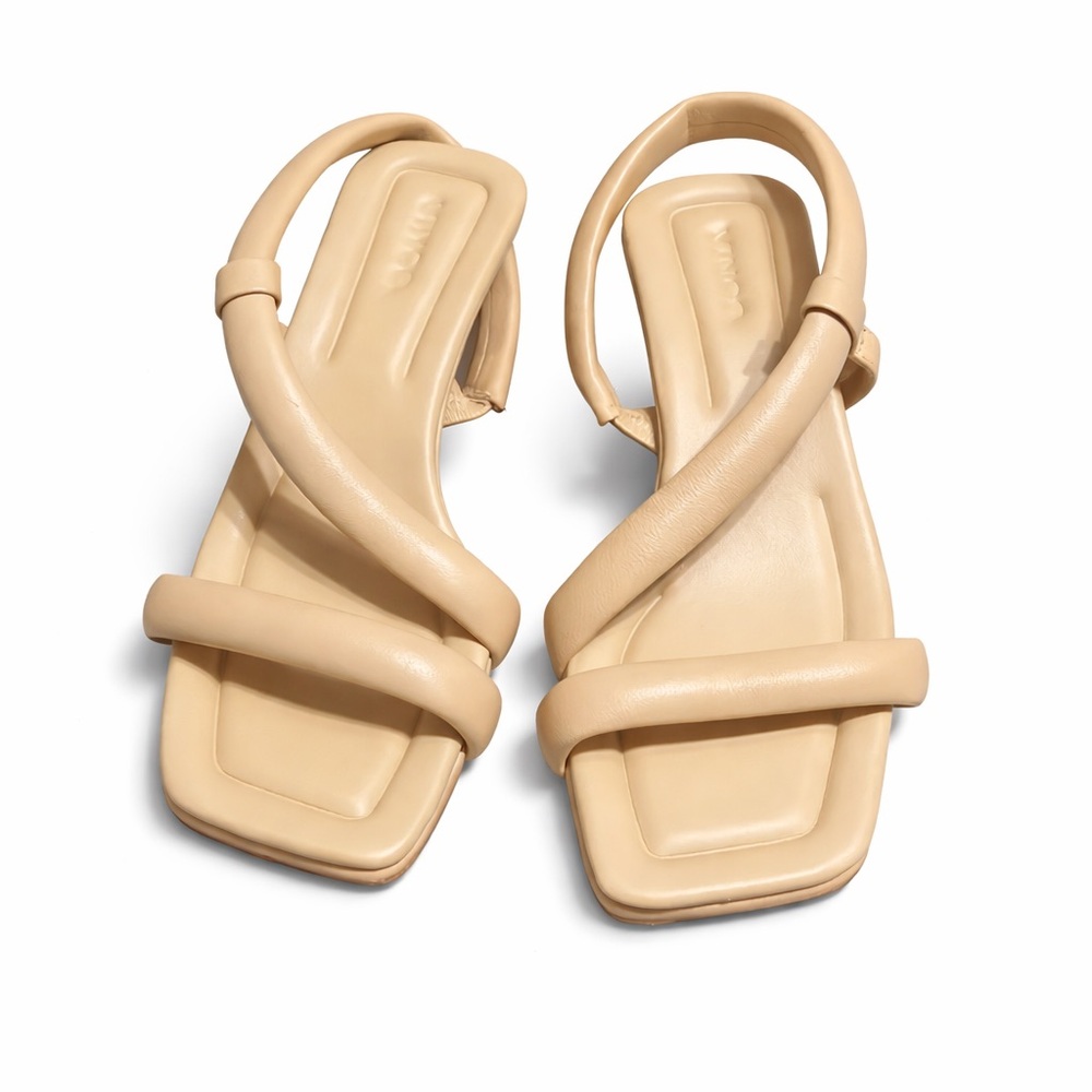 VINCE Coline Tubular Leather Slingback Sandals